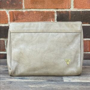 Perry Ellis Portfolio Tan Clutch